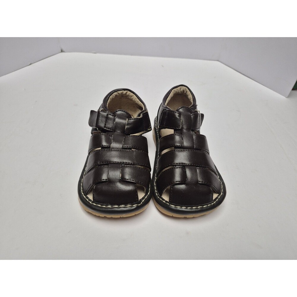 Squeaker Sneakers Brown Sandals Childrens Girls Size 23/7
